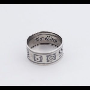 DIDAE ISRAEL SHABLOOL 925 Silver Symbol Band Ring